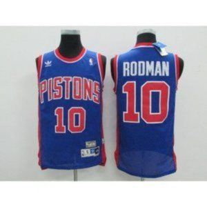 Detroit Pistons Dennis Rodman Blue Jersey